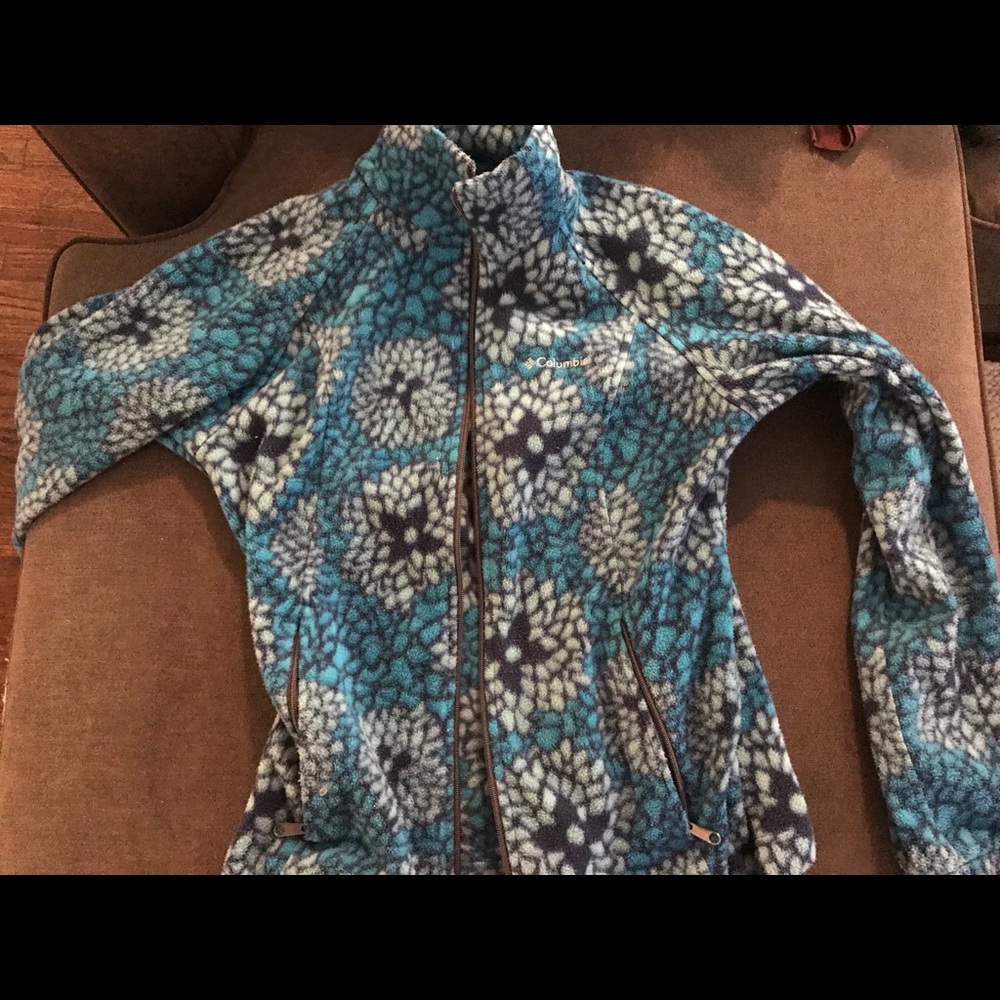 Columbia printed fleece jacket